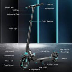 RCB R13 E-Scooter – 350W Motor, 25 km/h