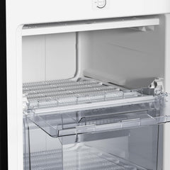 CHiQ FSD166NE4E Gefrierschrank 166 L, No Frost Technologie, Wechselbarer Türanschlag, Schwarzer Edelstahl, 144cm Höhe