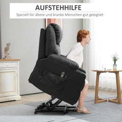 HOMCOM Aufstehsessel elektrisch Massage Liegefunktion