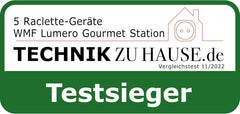 WMF Lumero 3in1 Gourmet Station für 8 Personen, Raclette Fondue Kombi, elektrisch, Temperaturregulierung, Beleuchtung, 1800 Watt, platzsparend, edelstahl matt