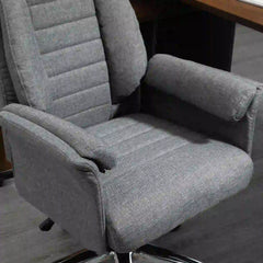 HOMCOM Bürostuhl Drehstuhl Retro Design höhenverstellbar grau
