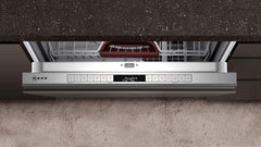 NEFF S155HTX15E N 50 Vollintegrierter Geschirrspüler, 12 Maßgedecke, Edelstahl, 81,5 cm Höhe