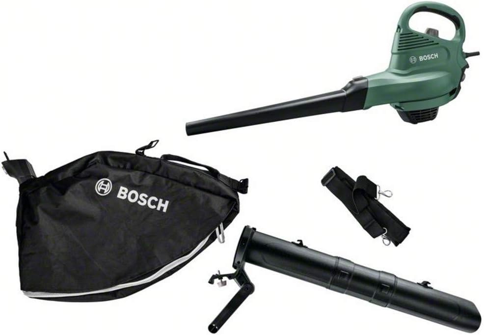 Bosch elektrischer Laubsauger/Laubblser UniversalGardenTidy 3000 (3000 W, Fangsack 50 l, stufenlose Drehzahleinstellung, zum Blasen, Saugen und Hckseln von Laub, in Kartonverpackung)
