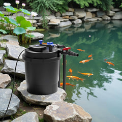 SunSun CPF-15000 Druckteichfilter 10.000 l/h / 18 W UVC Einheit, Teichdruckfilter für Teiche bis 30.000 Liter, Teichklärer, Filteranlage