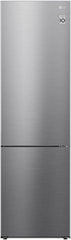 LG GBV22NCCEP Kühl-/Gefrierkombination – Smart Inverter Compressor, Total No Frost, Modern Flat Door Design, Matt Schwarz Metallic, Energieeffizienz A
