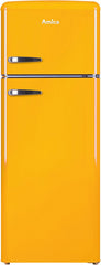 Amica KGC 15632 T Retro Kühl-/Gefrierkombination / Ice Blue (Türkis) / 144cm (H) x 55cm (B) x 62cm (T) / Retro-Design / Kühlschrank mit Gefrierfach