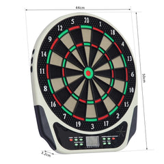 HOMCOM Elektronische Dartscheibe 18 Spiele 8 Spieler LCD Display