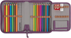 LÄSSIG 7-teiliges Schulranzen Set Kinder/School Set Boxy Unique Schwarz