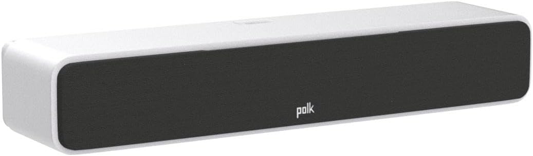 Polk Audio SIGS35CELWT Signature Elite ES35 Centerlautsprecher, schlanker, hochauflösender Center Lautsprecher, Hi-Res Zertifiziert, Dolby Atmos und DTS:X kompatibel, Weiß