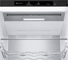 LG GBV22NCCEP Kühl-/Gefrierkombination – Smart Inverter Compressor, Total No Frost, Modern Flat Door Design, Matt Schwarz Metallic, Energieeffizienz A