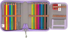 LÄSSIG 7-teiliges Schulranzen Set Kinder/School Set Boxy Unique Schwarz