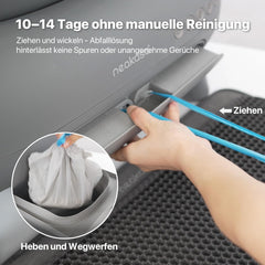 Neakasa M1 Oben offene Katzenklo selbstreinigend Katzentoilette XXL, Geruchsfreie, Hygienisch, App-Steuerung, Große Fassungsvermögen, mit Katzenstreu Matte, Cat Litter Box mit für mehrere Katzen