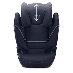 CYBEX Gold Kindersitz Solution S2 i-Fix, Für Autos mit und ohne ISOFIX, 100 - 150 cm, Ab ca. 3 bis 12 Jahre (15 - 50 kg), Lava Grey