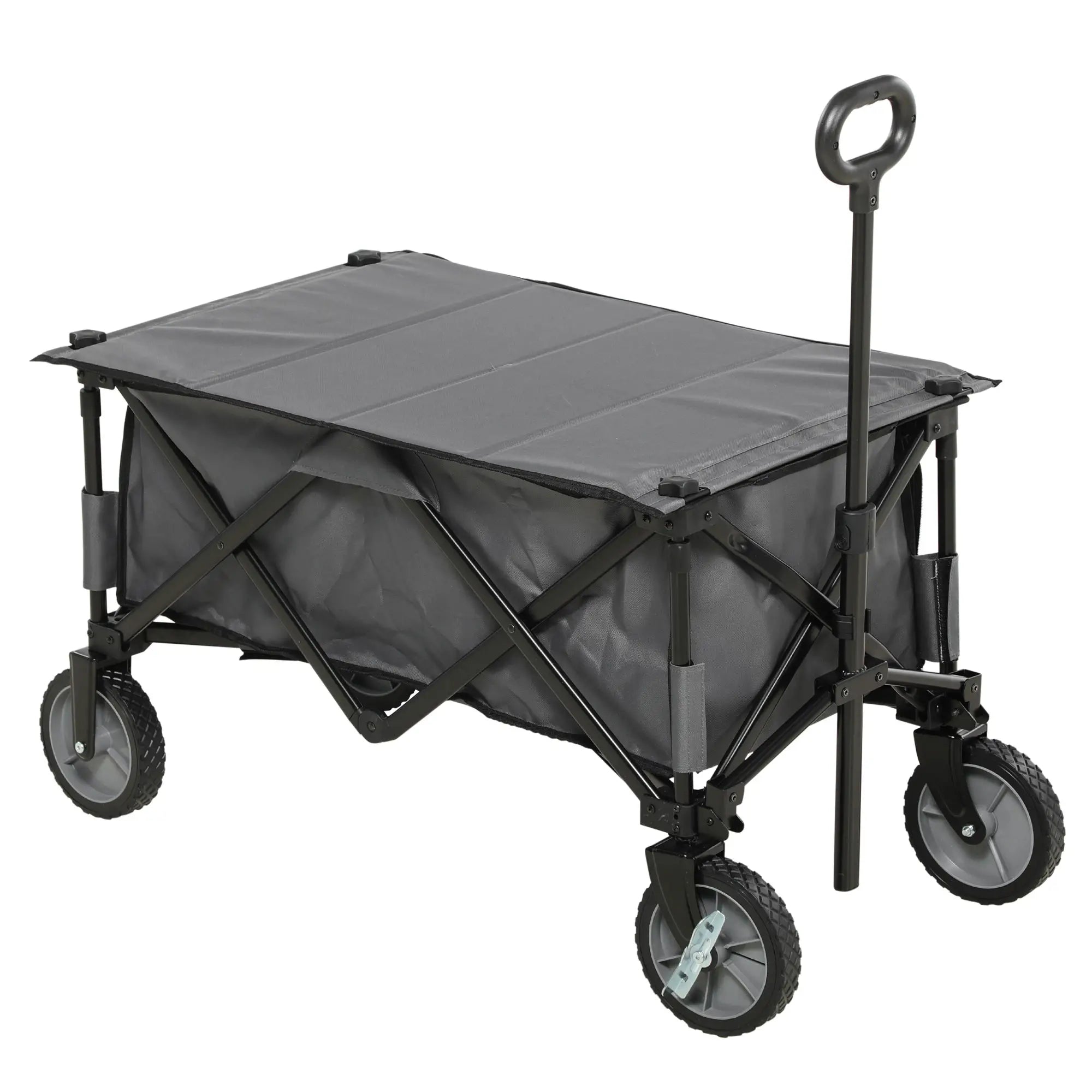 Outsunny Bollerwagen faltbar höhenverstellbar Transportwagen