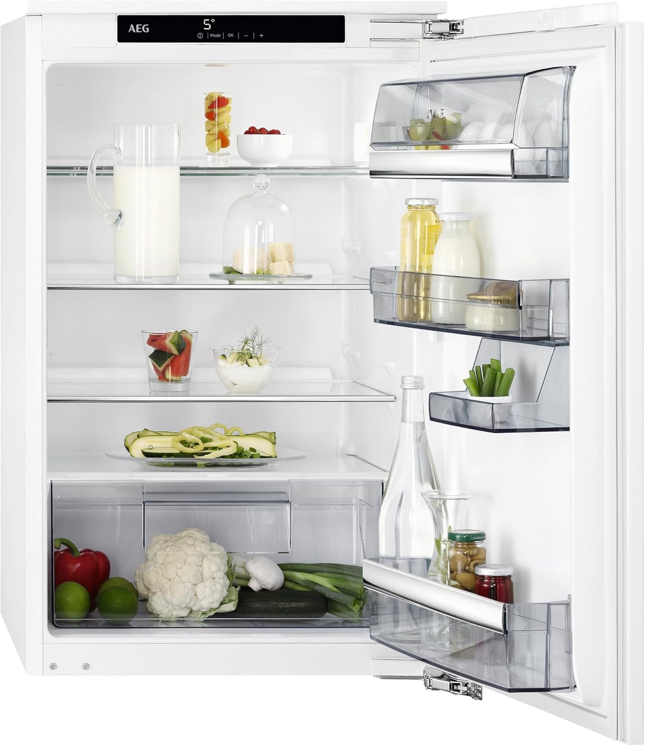 AEG TSK5O881ES Built-In Fridge / 880 mm / 142 L/Tow Door/E