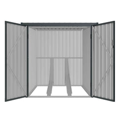 Fornorth Fahrradgarage für zwei Fahrrder 142x198x157cm, Dunkelgrau