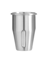 HENDI Milchshake Maker, Inkl. 2 Mixbechers (Edelstahl und Polykarbonat) und 4 austauschbaren Rührwerken, Drink mixer, Frappés, Getränkemixer, 230V/400W, 170x196x(H)490mm, Karamell