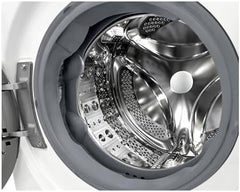 LG F4WV7080, Klasse A, Frontlader-Waschmaschine 8 kg, 1400 U/Min, AI Direct Drive, Wi-Fi, Tiefenreinigung mit Dampf, Große Kapazität, TRIPLE A, Außentür aus Sicherheitsglas, 62 x 60 x 85 cm ꟷ Weiß
