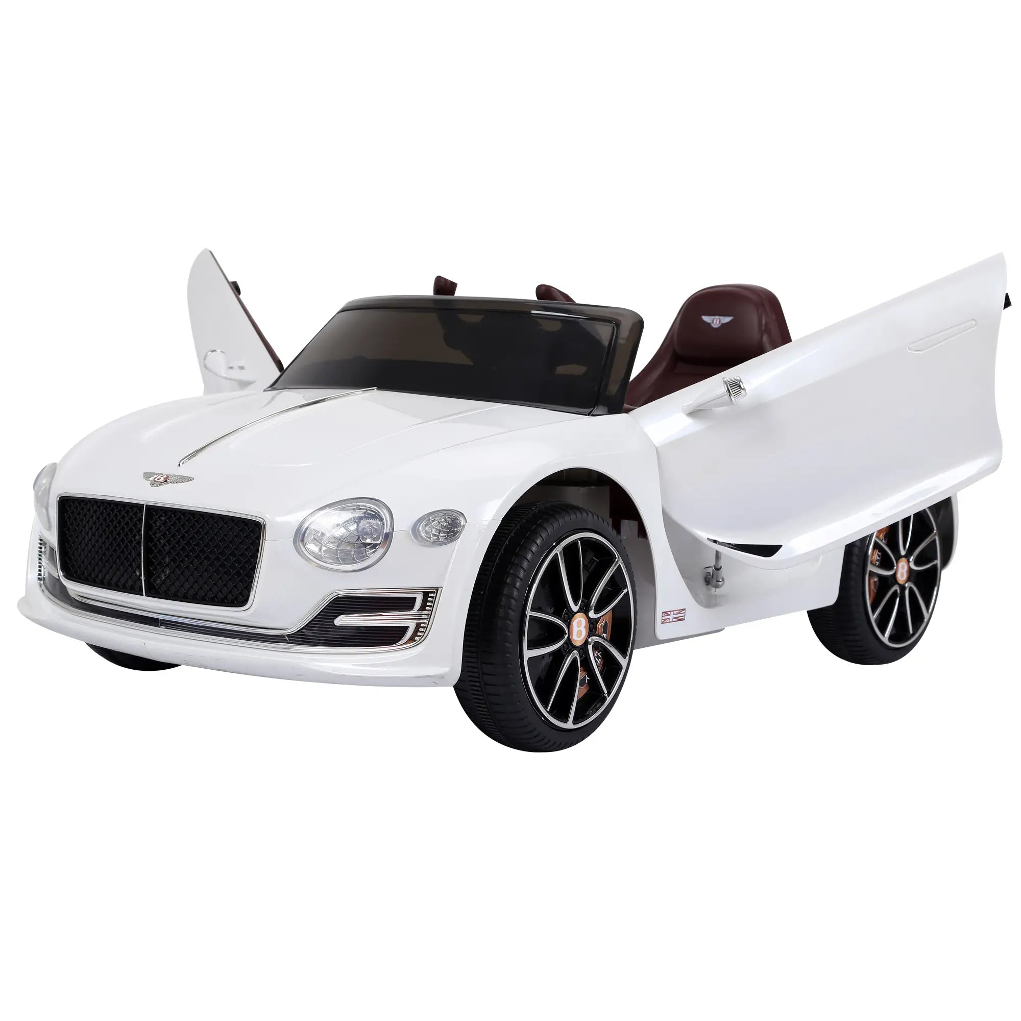 HOMCOM Kinder-Elektroauto Bentley GT lizenziert mit Fernbedienung Weiß