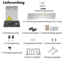 Sonnewelt Schiebetorantrieb Garagentorantrieb mit App-Steuerung 370W/550W