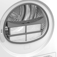 Beko B5T4824IF bPRO 500 Wäschetrockner, 8 kg, Frontlader Wärmepumpentrockner, allergikergeeignet, 15 Programme, Dampffunktion, Knitterschutz, Silent-Programm, AquaWave Schontrommel, Weiß