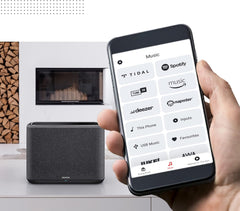 Denon Home 150 Multiroom-Lautsprecher, HiFi Lautsprecher mit HEOS Built-in, Alexa integriert, WLAN, Bluetooth, USB, AirPlay 2, Hi-Res Audio, schwarz