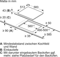 Siemens EQ522IA01, Einbauherd-Set, Bestehend aus HE517GBS4 Herd, 60 x 60 cm, 3D Heißluft, Selbstreinigung, Clip Auszug & EI645CFB6E Induktionskochfeld, Bräterzone, powerBoost, Edelstahl Rahmen