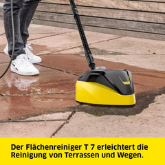 Kärcher Hochdruckreiniger K 7 Premium Power Home, Druck: 180 bar, Durchfluss: 600 l/h, Flächenleistung: 60 m²/h, Leistung: 3.000 W, Schlauchtrommel, mit Pistole, Dreckfräser, Strahlrohr