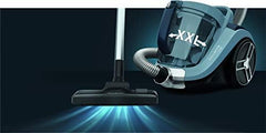 Rowenta RO4825 beutelloser Bodenstaubsauger Compact Power XXL | 550 Watt | 2,5L Staubvolumen | Kompakt & leise | Extreme Saugleistung | Hocheffizienter Saugkopf | Schwarz/Grau