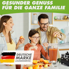 NUTRI-BLENDER MAX+ Hochleistungsmixer 2000W Standmixer Smoothie Hochleistung Smoothie-Maker Profi Mixer Blender - 2L Tritan, BPA-FREI, 9 Stufen, Digital-Timer Inkl. Smoothie Rezeptbuch