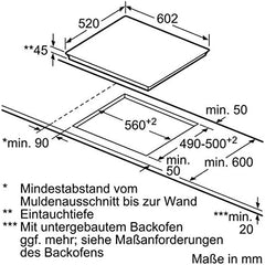 Siemens ET675FNP1E iQ300 Kochfelder, 4 Heizelemente, 60.2 cm, Glaskeramik