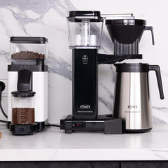 Moccamaster KBGT, Filterkaffeemaschine mit Thermoskanne, Filterkaffeemaschine, Off-White, 1.25L
