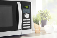 Sharp R843INW 4-in-1 Mikrowelle mit Heiluft, Grill und Konvektion/ 25 L/ 800 W/ 1000 W Infrarotgrill/ 2500 Konvection/ 10 Automatikprogramme/ Pizza-Programm/ Metalldrehteller (30 cm)/ silber