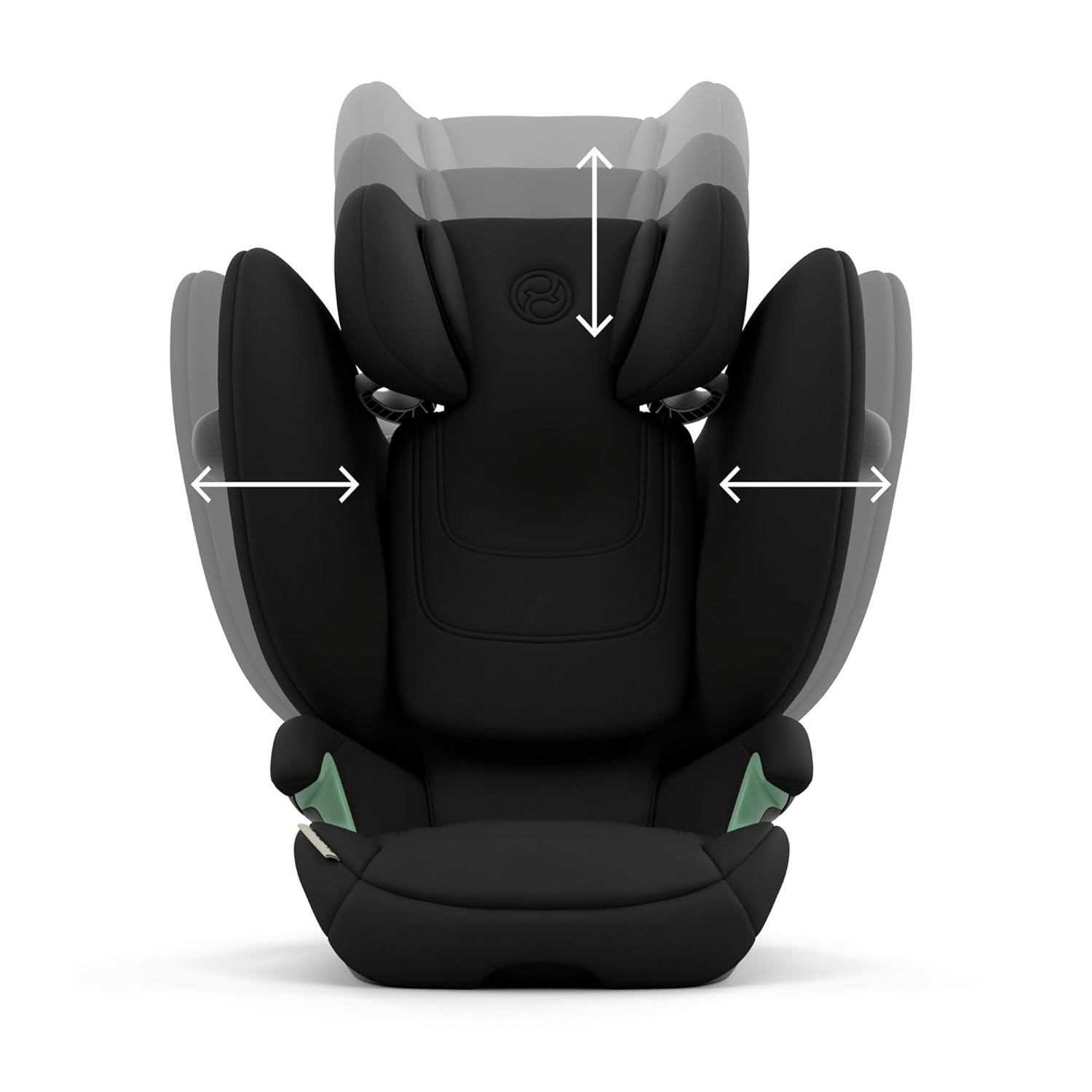 CYBEX Gold Kinder-Autositz Solution G i-Fix, Für Autos mit und ohne ISOFIX, Ab ca. 3 bis 12 Jahre (100 - 150 cm), Ab ca. 15 bis 50 kg, Lava Grey