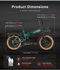 SAMEBIKE XWLX09-II 1000W Motor, 48V 15Ah, 50 km/h, Mountain Ebike