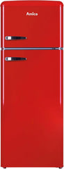 Amica KGC 15632 T Retro Kühl-/Gefrierkombination / Ice Blue (Türkis) / 144cm (H) x 55cm (B) x 62cm (T) / Retro-Design / Kühlschrank mit Gefrierfach