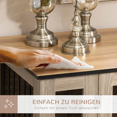 PawHut Hundekäfig Beistelltisch 2-in-1 mit Trennwand verriegelbar