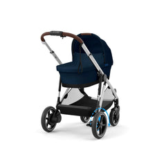 CYBEX Gold Kinderwagen e-GAZELLE S, Ab Geburt bis ca. 4 Jahre, Max. 22 kg (Single-Modus) / 2x 22 kg (Duo-Modus), All-in-1-System mit E-Antrieb und 20+ Konfigurationen, Moon Black