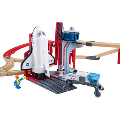 Playtive Holz-Eisenbahn-Set Weltraumstation, 67-teilig - B-Ware neuwertig
