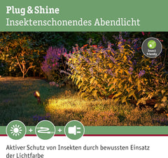 Paulmann Leuchten Paulmann 93696 Outdoor Plug & Shine 3er-Set Spot Sting Basisset IP67 3000K 3 x 6W