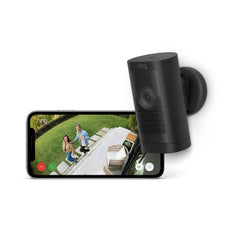 Ring Außenkamera Pro Solar (Stick Up Cam Pro) | Solarbetriebene Überwachungskamera aussen mit 1080p-HDR-Video, WLAN, 3D-Bewegungserfassung, Alexa-kompatibel | 2 Sicherheitskameras