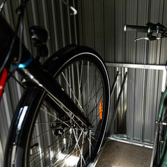 Fornorth Fahrradgarage für zwei Fahrrder 142x198x157cm, Dunkelgrau