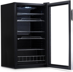 Getränkekühlschrank | Freistehender Kühlschrank für 126 Dosen mit Glastür mit Scharnier rechts | Mini-Getränkekühlschrank, perfekt für Bier, Wein, Limonade und kühlere Getränke