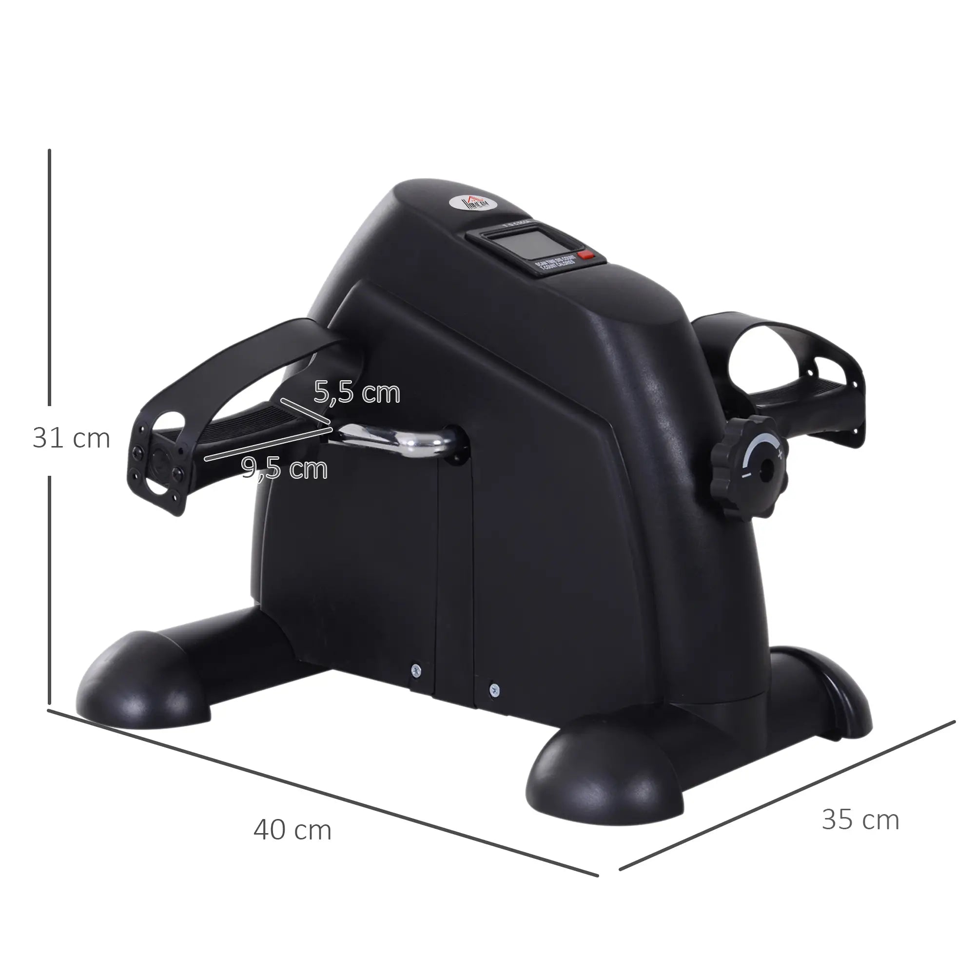 HOMCOM Mini Bike Pedaltrainer mit LCD-Display, verstellbarer Widerstand