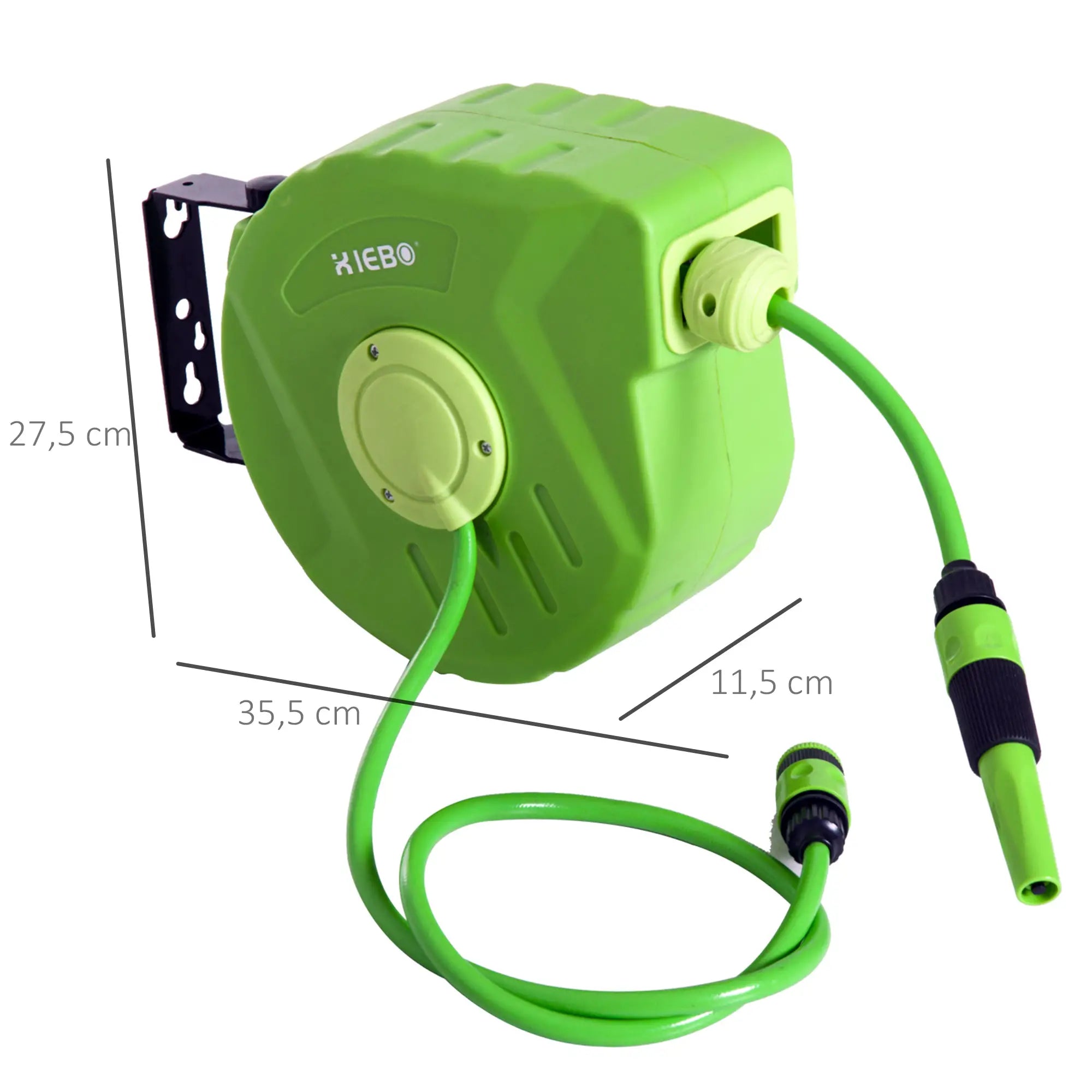 Durhand Schlauchtrommel Gartenschlauch Wickelautomatik schwenkbar