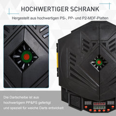HOMCOM elektronische Dartscheibe Dartboard 27 Spiele 8 Spieler