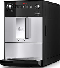 Melitta Purista - Kaffeevollautomat mit Lieblingskaffee-Funktion, Kaffeemaschine mit Mahlwerk und 3-stufig einstellbarer Kaffeestärke, für Kaffee und Espresso, schwarz