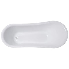 Lykke Badewanne mit Füen Nordic Deluxe 1700x750x730mm, Wei