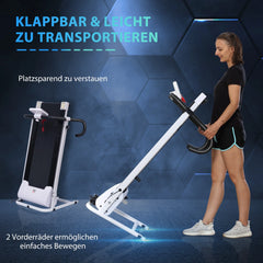 HOMCOM elektrisches Laufband klappbar LCD-Display 12 Programme