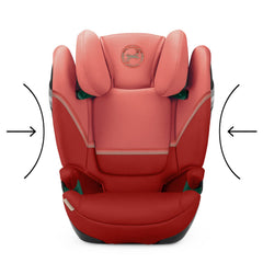 CYBEX Gold Kindersitz Solution S2 i-Fix, Für Autos mit und ohne ISOFIX, 100 - 150 cm, Ab ca. 3 bis 12 Jahre (15 - 50 kg), Lava Grey